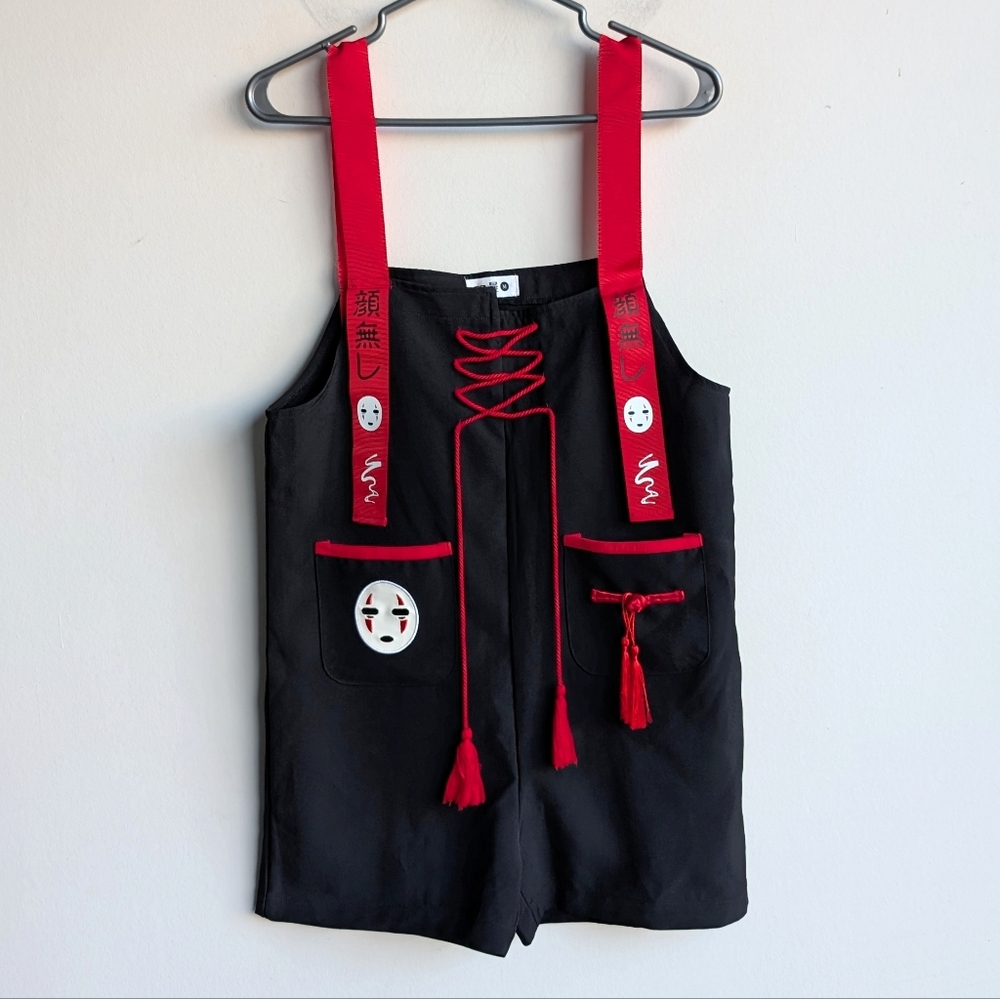 Spirited Away No Face Manga Romper Costume
